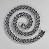 Designer Black Chain Cingan Chain New 15mm Jóias Hip Hop