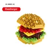 Blocks Moc Fast Food Burger Ice Cream French Fries Diamond DIY Puzzle Assembly Ornament Childrens Toys Holiday Gift 230823