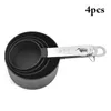 Measuring Tools 4PCS Stainless Steel Cups Set Spoons Scale Spoon Small And