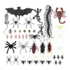 Inne świąteczne zapasy imprezowe 1 PACK HALLOWEEN FAKE COCK BUGS SPIDER Kids Funny Toys for Halloween Party Fools Decoration Haunted House Scary Rops L0823