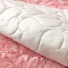 Chair Covers Modern Rose Plush Sofa Cover 5 Seater Solid Thickened Corner L Shape Leather Couch Slipcover Lace Armchair Furniture Protector