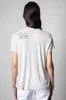 Zadig voltaire 23ss t-shirt firmata da donna t-shirt da donna ZV monogramma girocollo manica corta t-shirt da donna