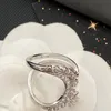 Najlepsze obrączki luksusowe projektant Wedding Rings Women Srebrna wybór urocza marka pierścionka biżuterii