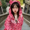 Erkek Hoodies Sweatshirts y2k Chic Amerikan Kamuflaj Fermuarı Süveter Kadınlar Trendi Miniso Hooded Çift Hoodies Gevşek Büyük Boy Hip-Hop 90s Adam Tops 230822