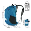 Pacotes de mochila 18L Caminhando Backpack Ultralight Dobrável Sacos de viagem à prova d'água para homens ao ar livre Mulher portátil acampando pequeno 230822