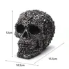 Decorative Objects Figurines Resin Screw Gear Mechanical Style Skull Crafts Ornament Home Decor Statue Halloween Decoration Sculpture 230823