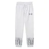 Pantalon décontracté de marque Jogger pour hommes, bas de survêtement Fitness pour femmes, pantalon de survêtement serré, pantalon Long noir-blanc gymM-2XL