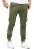 Men's Pants Men's High Stretch Multipocket Skinny Cargo Sweatpants Solid Color Casual Work Outdoor Joggers Trousers 230822