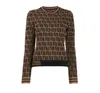 Maglioni d'autunno femminile pullover letrter felpe letrter a maglia alta gigante jacquard maglione maglione ccoats s m l