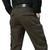 Pantalon Cargo décontracté en coton pour hommes, salopette multi-poches, militaire tactique de l'armée, Baggy droit, pantalon Long, grande taille 48