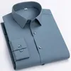 Herren lässige Hemden Bambusfaser Full Office Shirts für Männer Slim Fit Formal offizielle elastische Business -Büro -Kleidung Ropa Para Hombre 230822