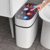 Smart Induction Trash Can Automatic Dustbin Bucket Dravage Badkamer voor keuken Elektrisch type Touch Touch Bin Paper Basket 220408246RR