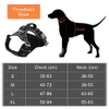 Hundhalsar Leases 1000D Oxford Tyg Reflekterande husdjur Dog Harness Service Dog Vest med vertikalt handtag Justerbara hundkrage för stora medelstora hundar 230823