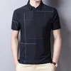 Polos pour hommes 2023 Vêtements d'été Polo à manches courtes T-shirts Chemise Mince Business Mode Casual Lâche Polyvalent Tops