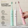 Escova de dentes elétrica nova escova de dentes elétrica recarregável automática para clareamento dos dentes por kimistore1