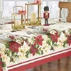 Tale da moda Fashion Fronteira Toleta de mesa de tecido de Natal Floral Prinha Floral Tocada Tabela Retângulo Decoração R230823