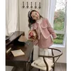 Clothing Sets Kids 2Pcs Tweed Clothes Girl Fashion Spring Winter Children Suits for 1 10Ys Elegant Sweet Outfit 230823