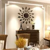 Wall Stickers Sun Flower Mirror Sticker Self Adhesive Acrylic Decal Art Mural Wallpaper Living Room Decoration Home Decor 230822