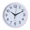 Relógios de parede pendurando relógio elegante redonda precisa para uma bateria de cronometrista fácil de ler decoração de quartzo sem preenchimento