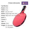 Bord Tennis Raquets Loki 8 Star High Sticky Racket Professional Pingpong Bat Competition Ping Pong Paddel för bollkontroll och slinga 230822