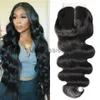 Synthetic Wigs HD Transparent Body Wave Lace Closure 4x1 Lace Closure Human Hair T Part Lace Brazilian Remy Hair Deep Curly Hair Pre Plucked x0823