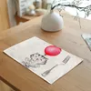 Tischserviette 42 32 cm Cartoon Frogs Hunde Ducks Küchendekor Bankett Essspiele Servietten Sommer mit schönem Malmuster