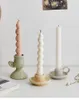 Candle Holders Minimalism Porcelain Simple House Decor Candlestick Wedding Decoration Golden Dining Table