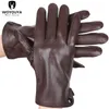 5本の指の手袋製品メン用の冬の手袋羊毛の男子手袋を保持する暖かいメンズウィンターグローブハイエンドメンズレザーグローブ-8011y 230822
