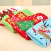 wholesale christmas knitted sweater wine bottle cover party favor xmas beer wines bags santa snowman moose bottles topper SN854