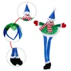 面白い動きのクリスマス帽子パーティーダンスの小道具サンタクロース雪だるまの帽子の耳を動かすぬいぐるみクリスマスデコレーションHKD230823