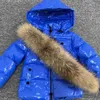 Down Coat Baby Mabs Girls Winter Down Brand Brand Fashion Fur Colder Clothing Children Theple Outerwear Poat для детей 212 лет J230823