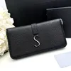 Top Genuine Leather Wallet Card Holder Men's Women's Wallet Caviar Wallet Women's Folding Wallet full grain leather wallet