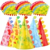 30 szts papierowy kapelusz urodzinowy Dekoracja Dekoracja Happy Crown Party Hats Props Jam Cone Cone Child Headband HKD230823