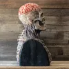 Oggetti decorativi Figurine est scheletro bio-maschera Halloween Horror Mask Party Props Silicone Full Cap Cap Cappello 230823