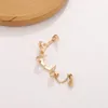 Orecchini schienali clip per auricolari geometrici clip di moda per auricolare branco di artigli demonio gotico.