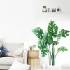Adesivi da parete rimovibili adesivi a parete foglie verdi e piante soggiorno divano sfondo decorazione da letto da letto da letto da letto 230822