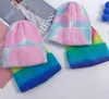 Beanie/Skl Caps Rainbow вязаная шляпа кролик uet veet шерстяная шапочка