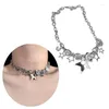 Naszyjniki wiszącego łańcuch gwiazdy Naszyjnik Y2K Materiał z stopu biżuterii idealny prezent dla kobiet dziewczyny t8de