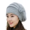 Berets moda elegancka dama kobiety beret beret beret culean klasyczny wełna wełna czapka kwiatowa Keep Winter Miękki stały kolor czapki 230822