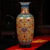 Luxus Jingdezhen Antike Langlebigkeit Porzellan Emaille Boden Vase Klassische Dekoration Große chinesische Vasen Altpalast Vasen HKD230823