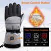 Guanti a cinque dita riscaldamento invernale in bicicletta calda MTB MTB MTB MOTORCYCLE BICYCLE Riscaldata Elettrica Watermal Watermproof Glove da sci.