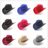 Wide Brim Hats Bucket Hats Party Hat's Men's Wool Western Cowboy Hat For Gentleman Lady Winter Autumn Jazz Cowgirl Cloche Sombrero Caps 2 Big Size 230822