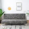 Chair Covers Printed Sofa Cover for Living Room Stretch Slipcover Armless Funda Couch Elastic Stripes Floral Heart Geometry 230822
