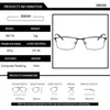 Blue Light Blocking Glasses RBENN Stainless Steel Full Frame Reading Glasses Men Anti Blue Light Metal Business Presbyopia Optical Eyegalsses 0.75 1.5 1.75 230823