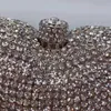 Bolsos de noche Mujer Diamante Forma de corazón Bolsa de embrague Monedero Teléfono Dinero Carteras Diseño de lujo Mujeres Cristal Hombro Bolsos de fiesta