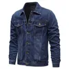 designer hommes vestes printemps automne hommes vestes en jean décontracté couleur unie revers simple boutonnage jeans veste hommes slim fit coton outwear vestes