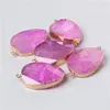 Pendant Necklaces 1pc Natural Rose Red Agates Irregular Stone Connector Charm For Women Jewelry Making Wholesale Handmade Diy Bracelet