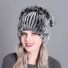 Bonnet/Crâne Casquettes Femmes Réel Rex Chapeau De Lapin Chapeaux De Fourrure D'hiver Femme Chaud Casquettes De Neige Dames Élégant Épaissir Chapeaux De Fourrure Bonnets Cap Mode 230822