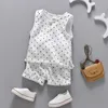 Set di abbigliamento 1-5 anni Neonati maschi Set di abbigliamento per ragazze Bambini Nuovi set estivi Vestiti per ragazzi Moda casual Set di abbigliamento per ragazzo per bambini