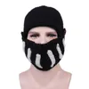 Bonnet/casquettes de crâne chevalier romain tricoté chapeau d'hiver masque de gladiateur chapeau tricoté à la main chapeau pour hommes J230823